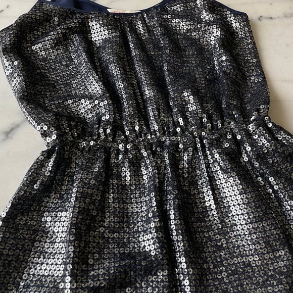 Rebecca Taylor Navy Sequin Dress - Picture 6 of 15
